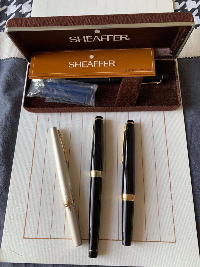 セーラー 21K万年筆 ほか3本 シェーファー ボールペン 1本セットセーラー万年筆