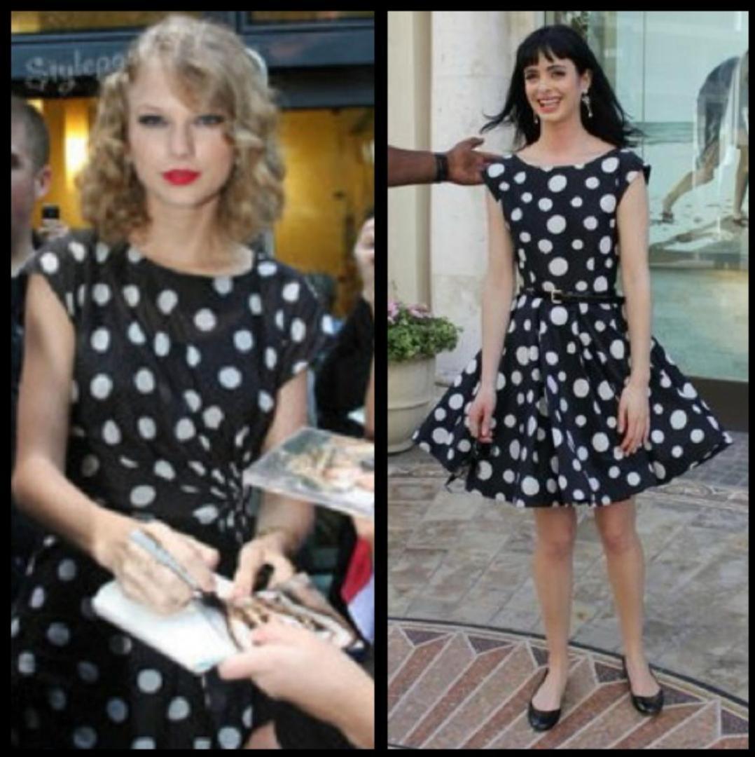 Alice+Olivia ドット柄ワンピース