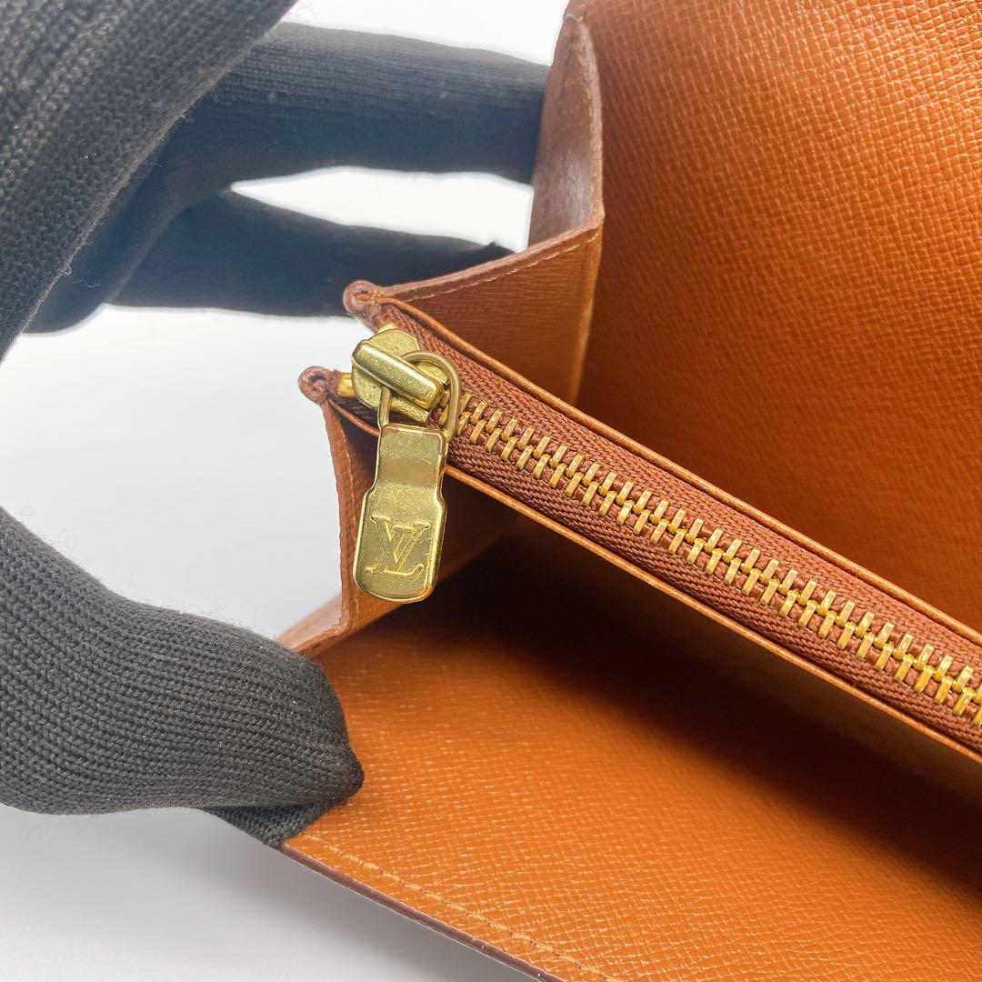 【美品】ルイヴィトン モノグラム ポシェット ポルトモネクレディ 長財布