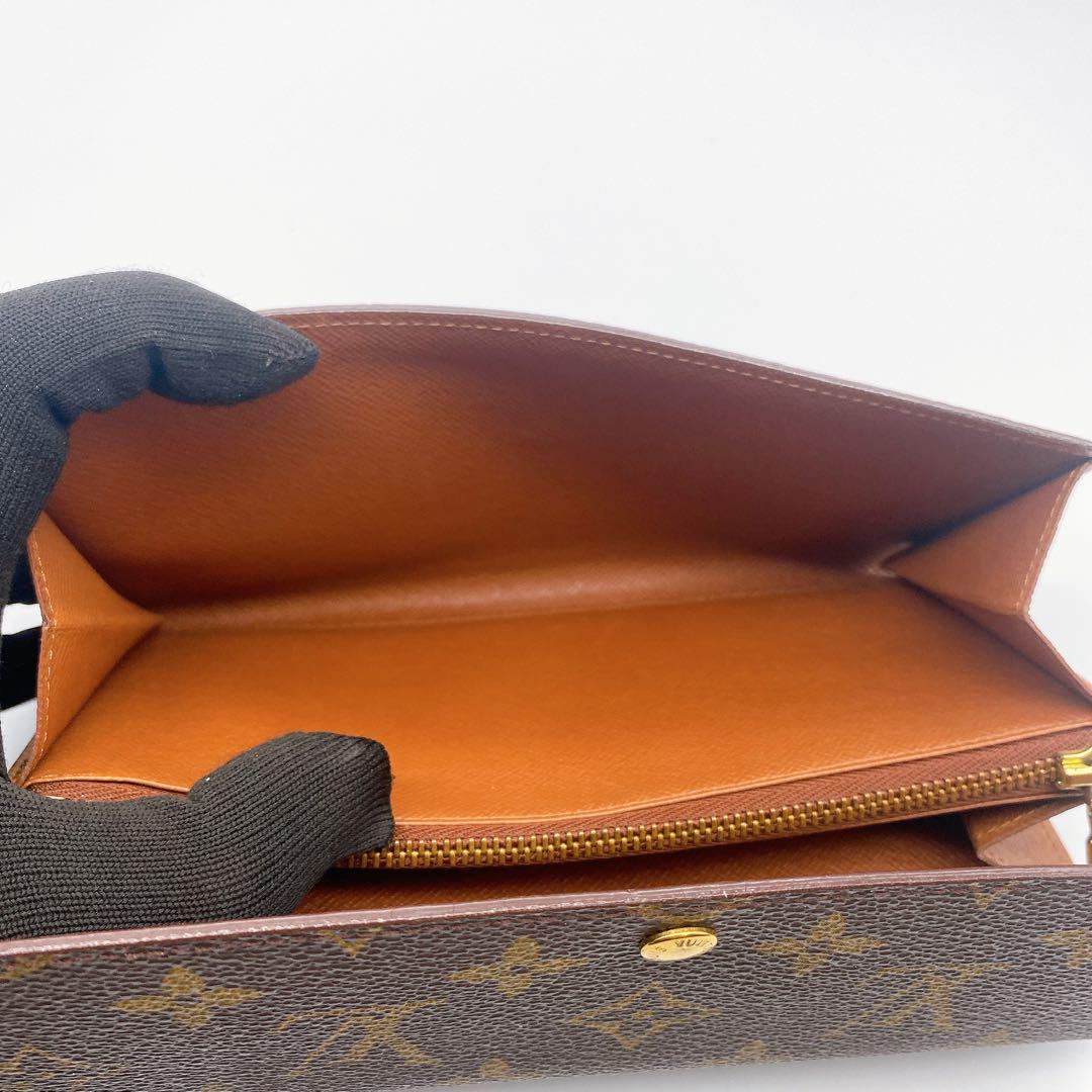 【美品】ルイヴィトン モノグラム ポシェット ポルトモネクレディ 長財布