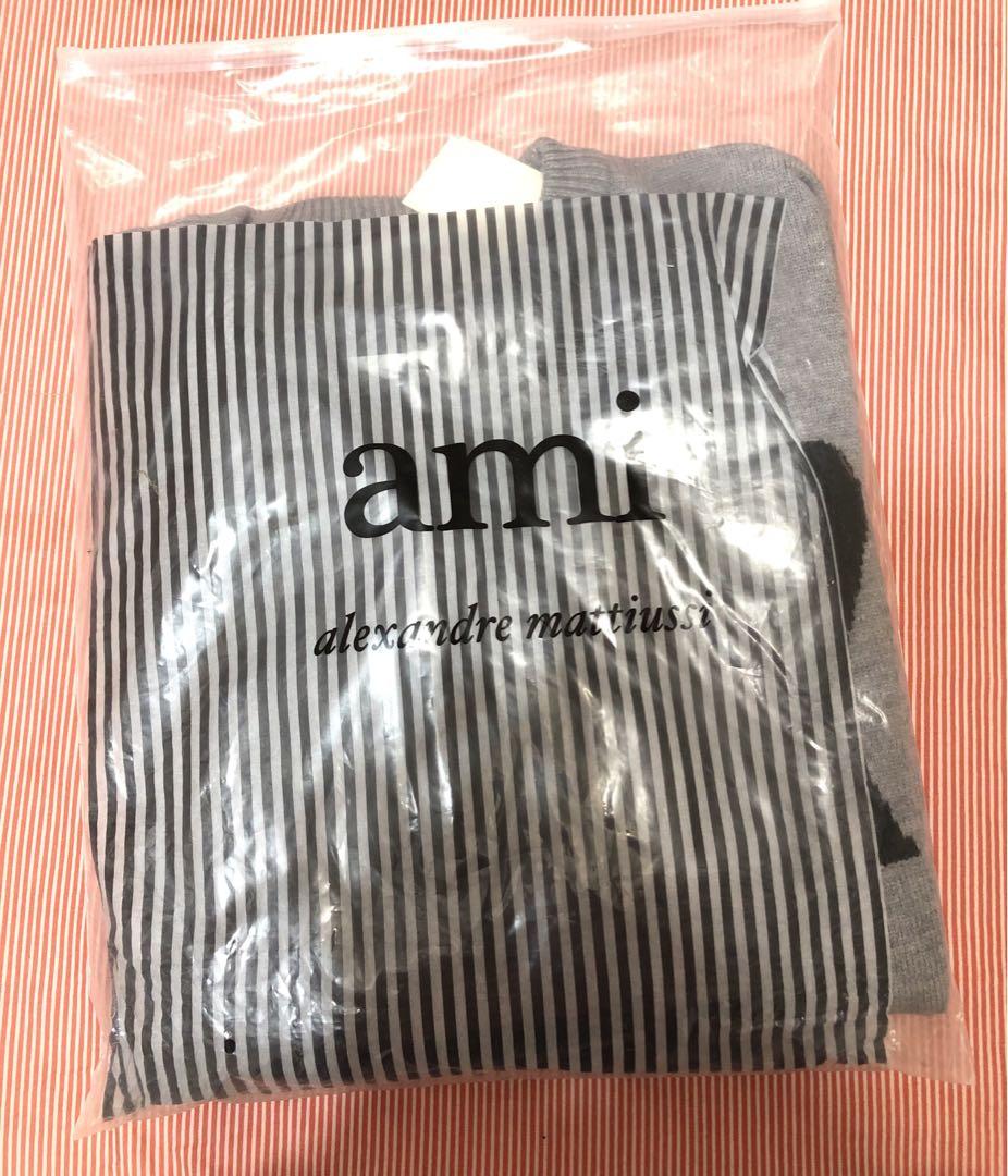 アミパリス ニットグレー Mサイズ Ami De Coeur セーター ヘザーグレー | AMI PARIS