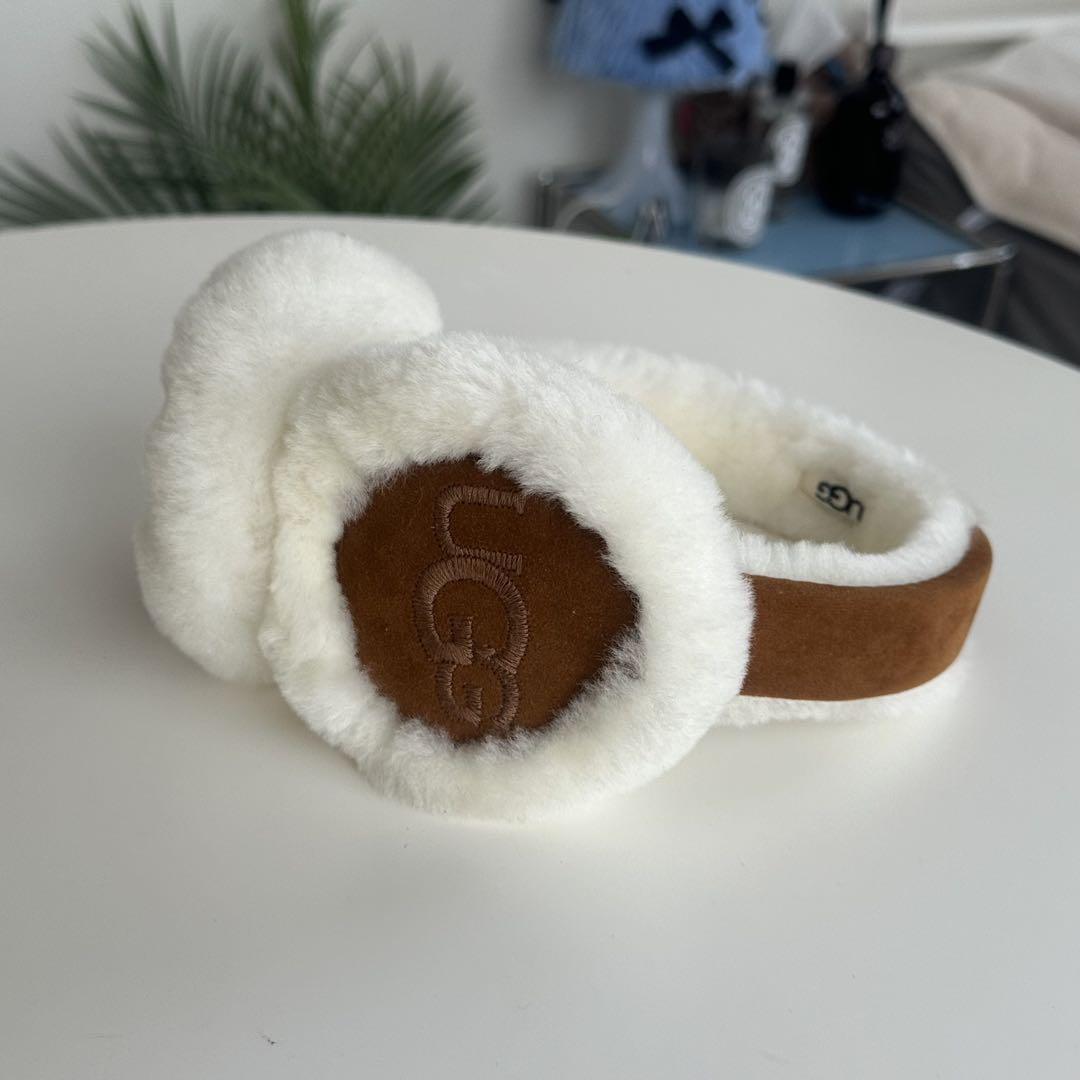 UGG フリース耳あて ホワイト 並行輸入品 UGG フリース耳あて ホワイト 並行輸入品ファッション