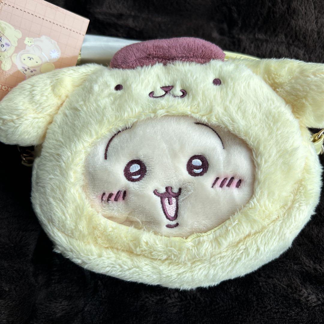 ちいかわ　サンリオ　ぬいぐるみ　ポシェット　うさぎ　ポムポムプリン ポムポムプリン 【予約】ちいかわ ポシェット（うさぎ
