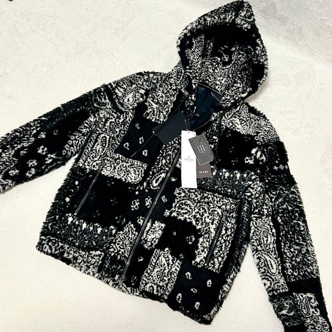 ほぼ新品 タトラス WEDAN ウェダン フード ボア ブルゾン バンダナ柄 ほぼ新品 タトラス WEDAN ウェダン フード ボア ブルゾン バンダナ柄