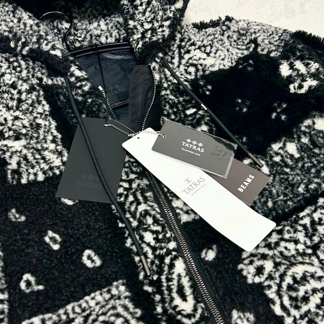 ほぼ新品 タトラス WEDAN ウェダン フード ボア ブルゾン バンダナ柄 ほぼ新品 タトラス WEDAN ウェダン フード ボア ブルゾン バンダナ柄