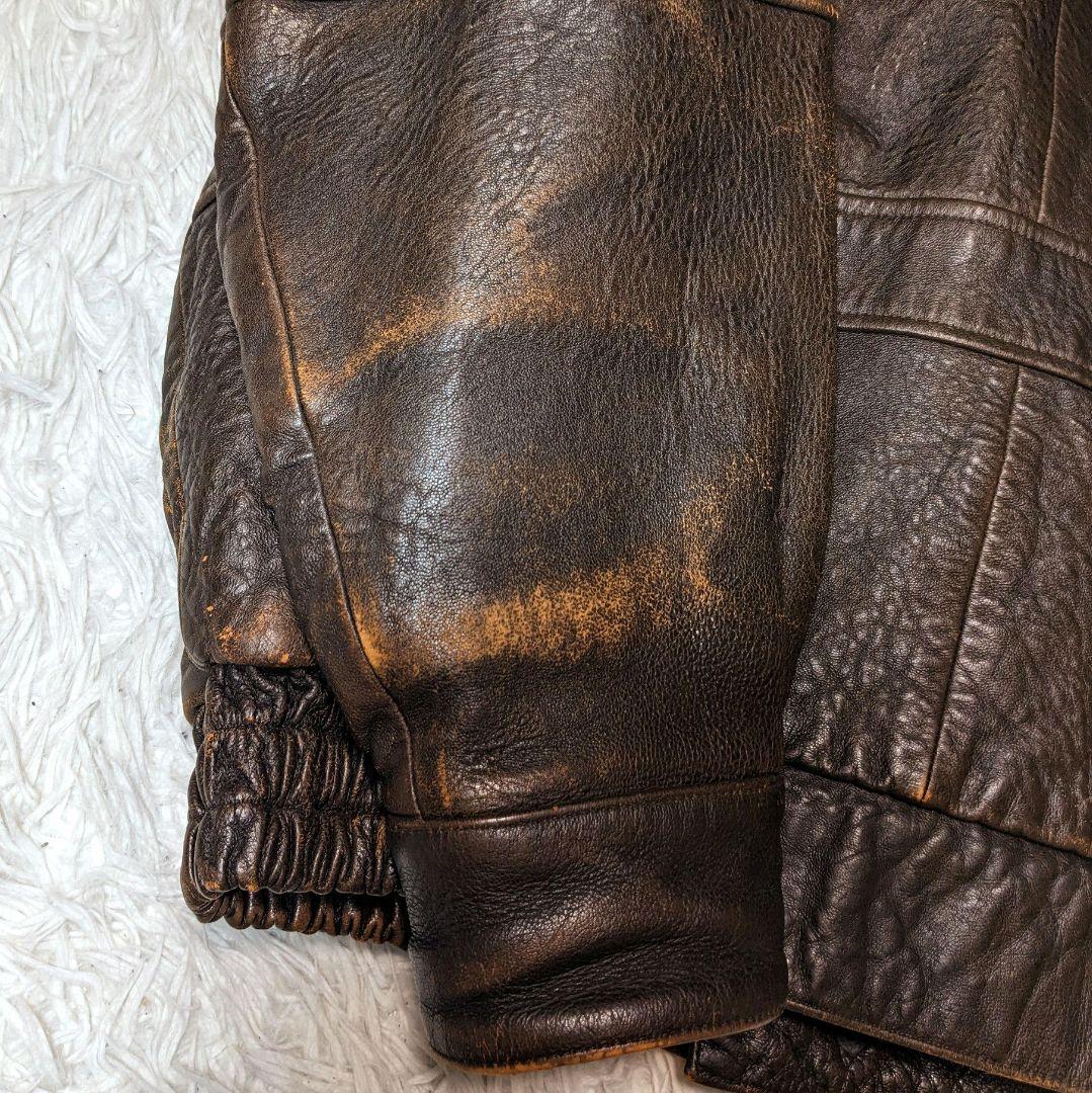 ジャケット・アウター 80s real leather jacket a-2 brown y2k