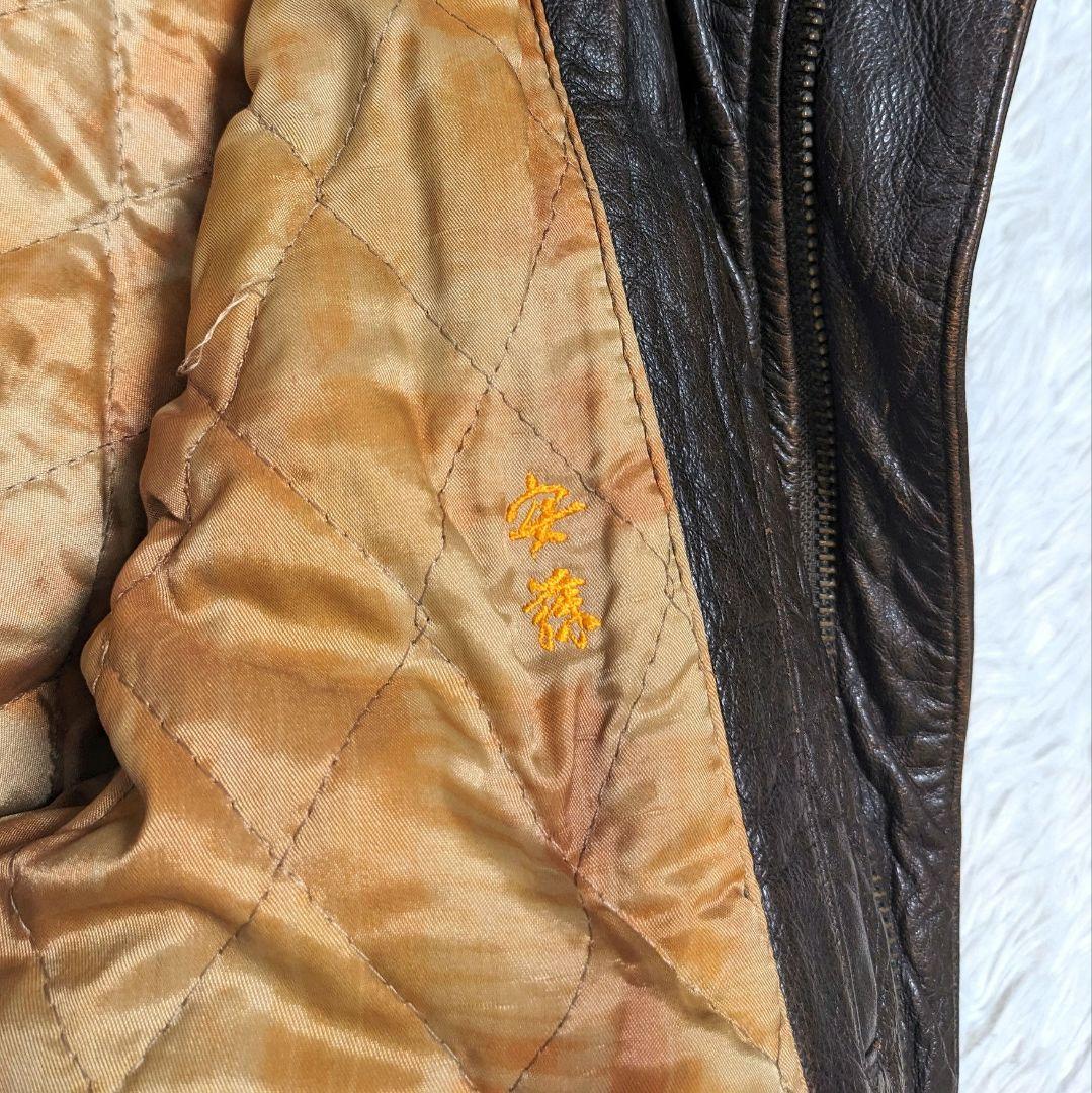ジャケット・アウター 80s real leather jacket a-2 brown y2k