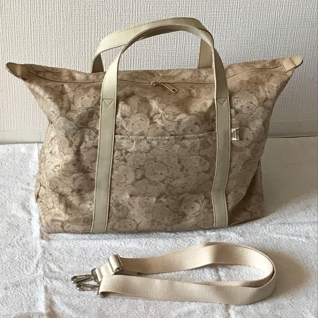 ヤマト屋 ラビラビ ボストンバッグ テディベア柄 クマ柄 2WAY大和屋