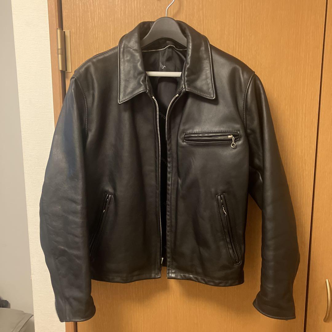 希少✨Schott ショット 642 ライダースジャケット レザー 襟あり 40 希少✨Schott ショット 642 ライダースジャケット レザー 襟あり 40
