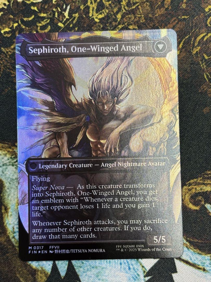 「FF・MTG英語版」[ボーダーレス]威名のソルジャー、セフィロスFOIL