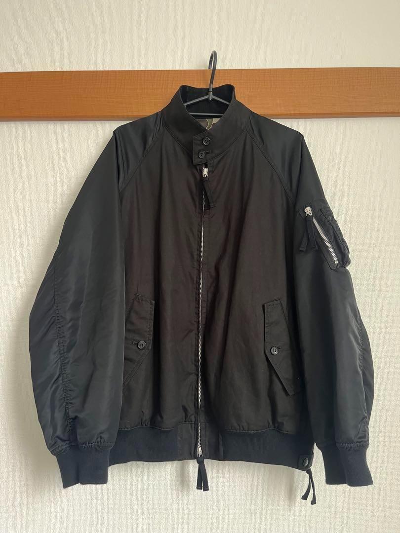 23aw 綿厚手サージ×ナイロンツイルブルゾン　コムデギャルソンオム