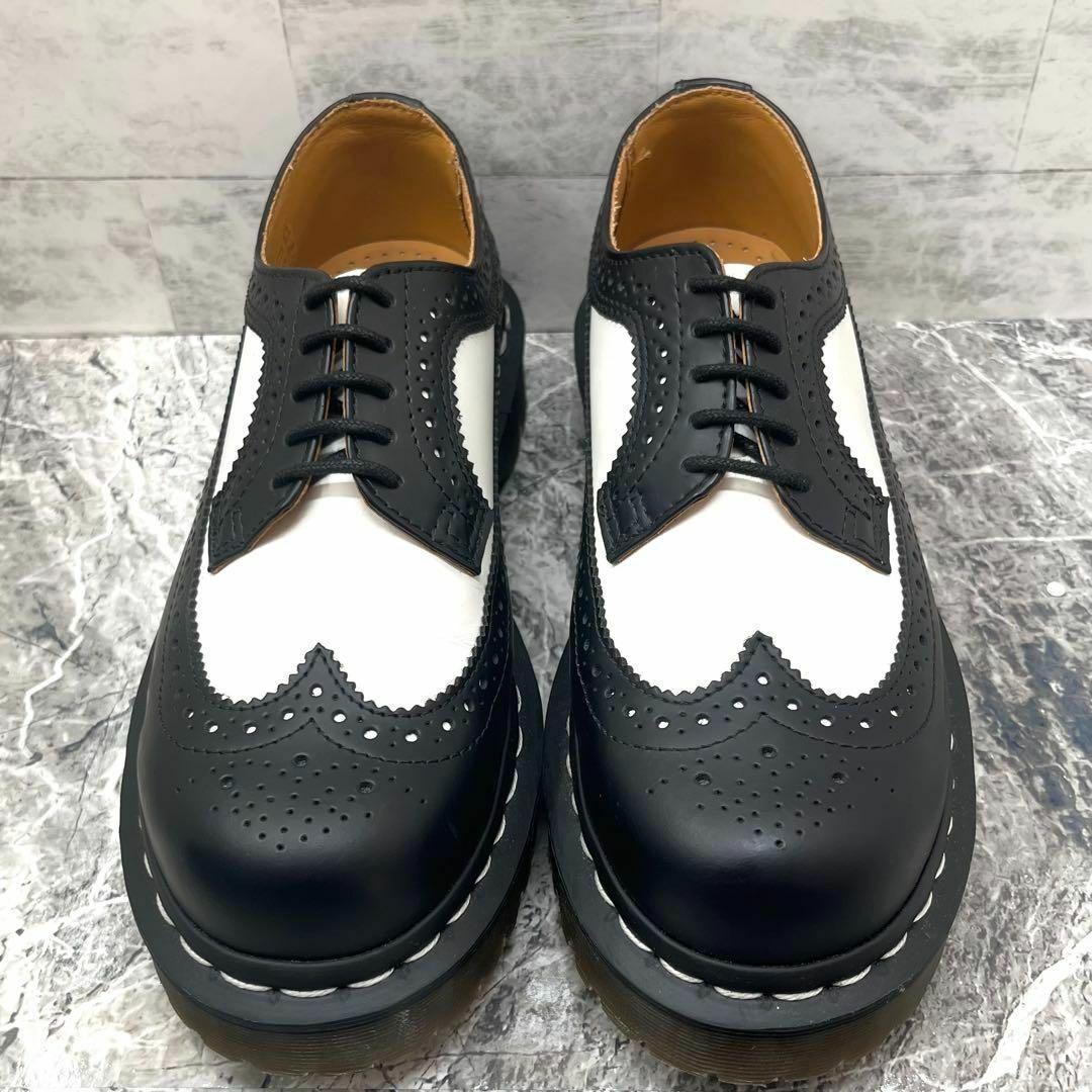 美品✨ ドクターマーチン BEX ブローグシューズ 革靴 厚底 白 黒 23相当