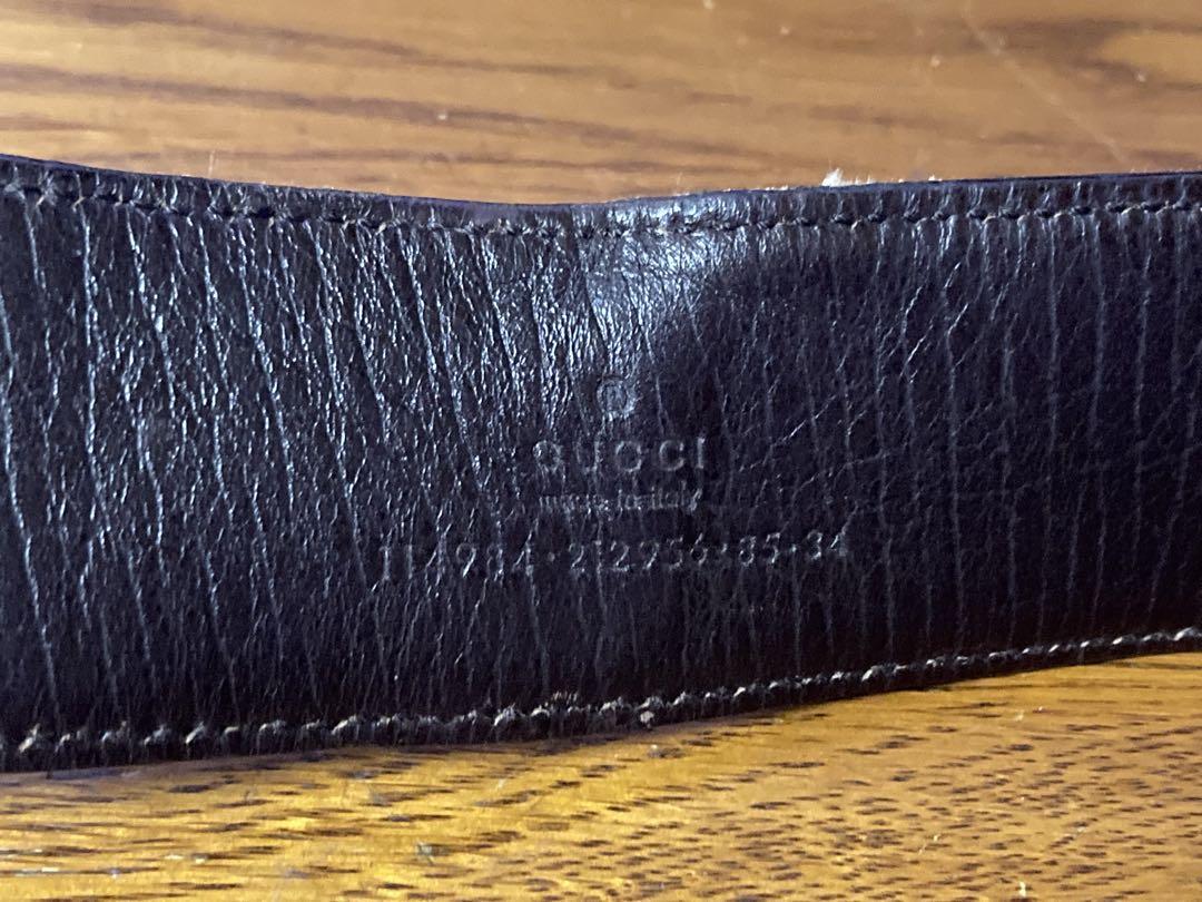 希少 ビンテージ イタリア製 GUCCI グッチ レザーベルト 長さ94cm