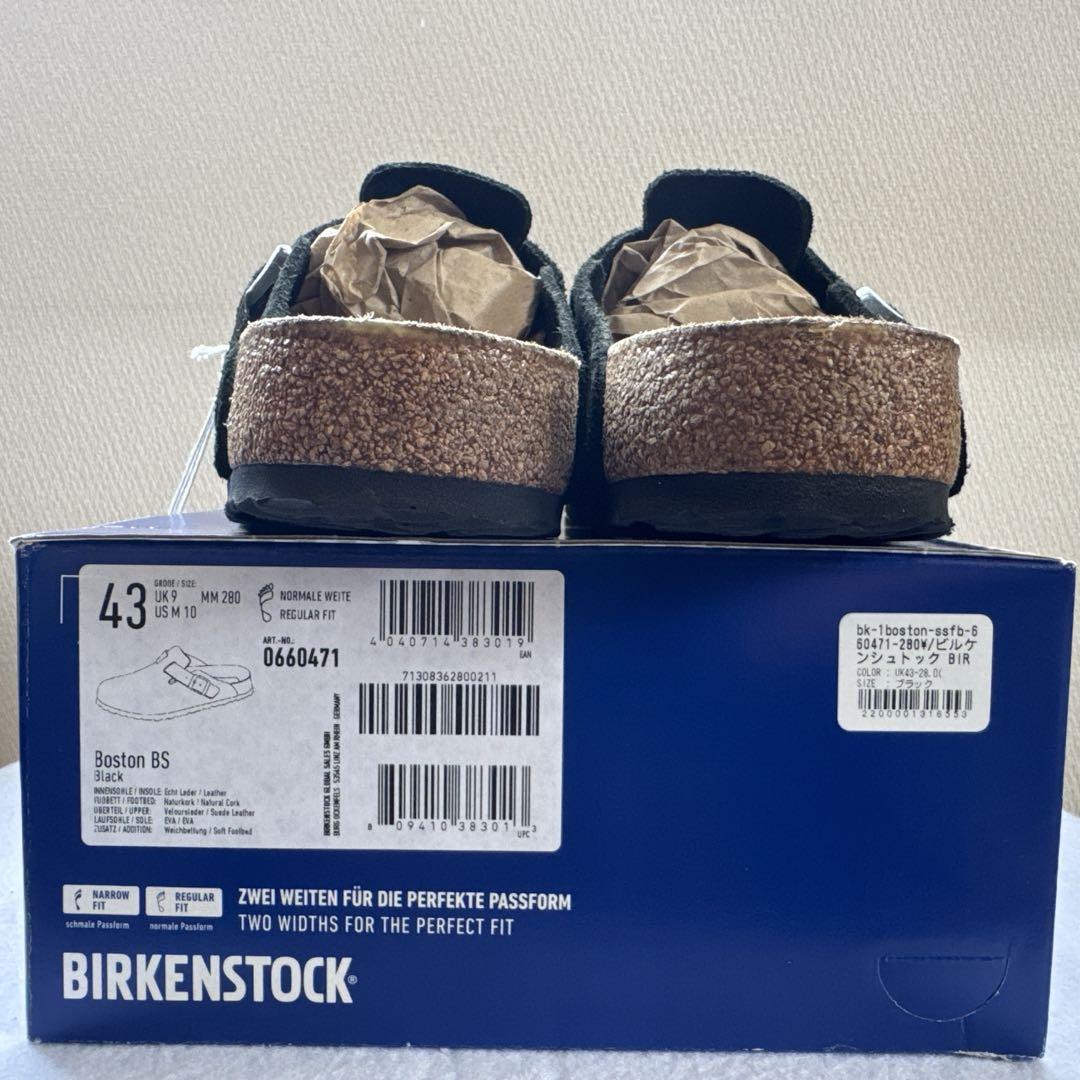 BIRKENSTOCK Boston BS ブラック 43 28cm