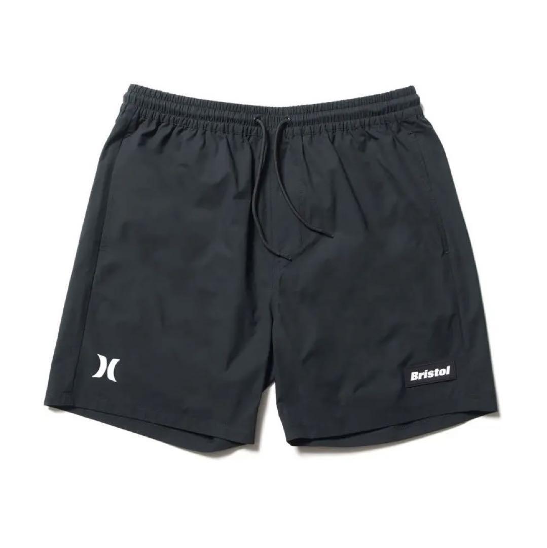 FCRB ブリストル　スウェットショートパンツ F.C.R.B. スウェット ショートパンツ スター 星 総柄 ブラック L