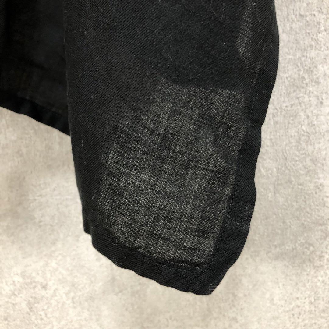 Y's ワイズ レイヤードネット 変形ロングワンピース 黒 ブラック