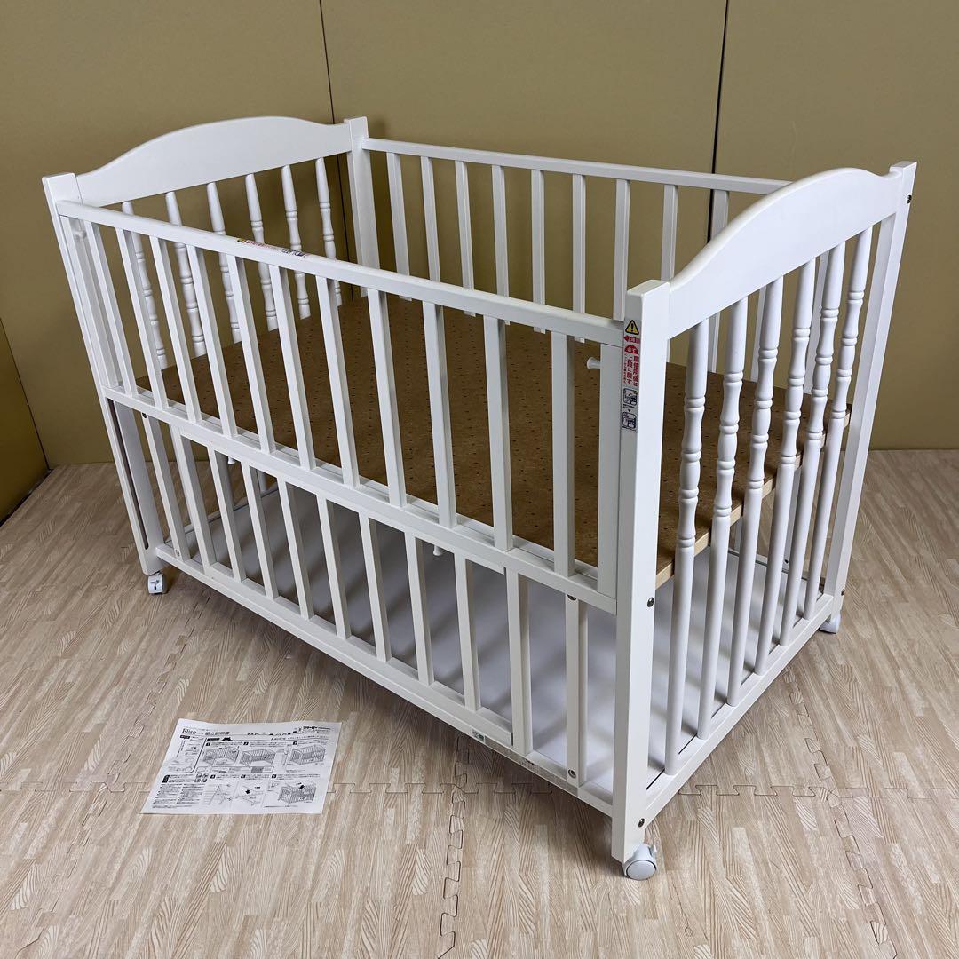 ☆除菌清掃済☆　超美品　石崎家具　スリーピー　エリーゼ　ホワイト　安心の日本製