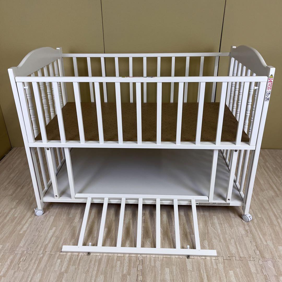 ☆除菌清掃済☆　超美品　石崎家具　スリーピー　エリーゼ　ホワイト　安心の日本製