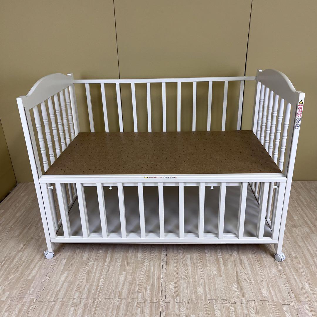 ☆除菌清掃済☆　超美品　石崎家具　スリーピー　エリーゼ　ホワイト　安心の日本製