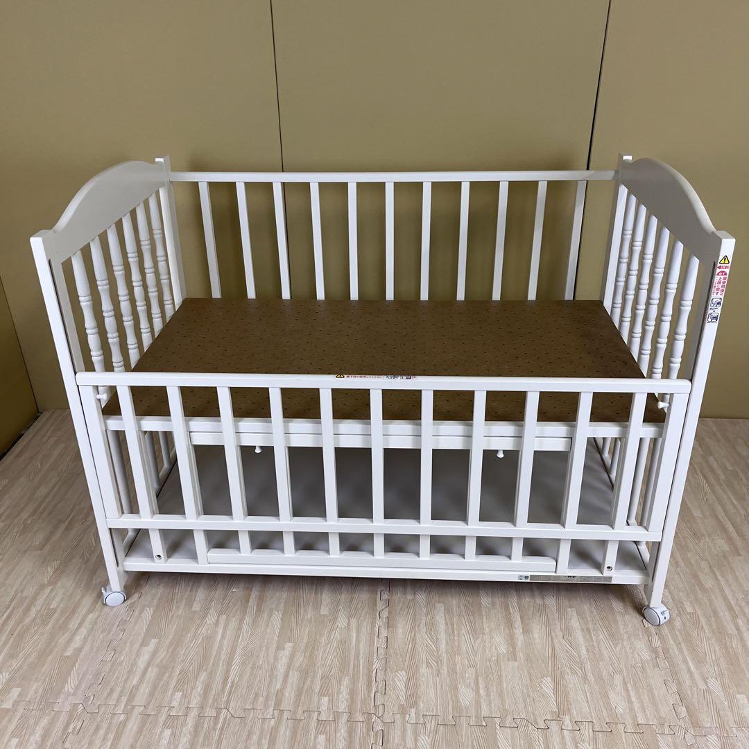 ☆除菌清掃済☆　超美品　石崎家具　スリーピー　エリーゼ　ホワイト　安心の日本製