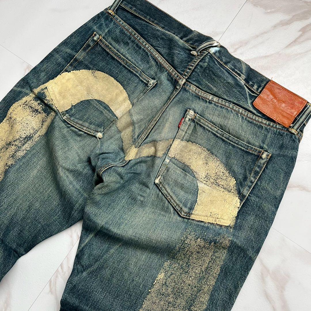 希少虎耳✨️EVISU 大黒 W36×35 No.2 デニムジーンズ 白 希少✨️虎耳 EVISU 大黒 白 W36×35 No.2 デニムジーンズ