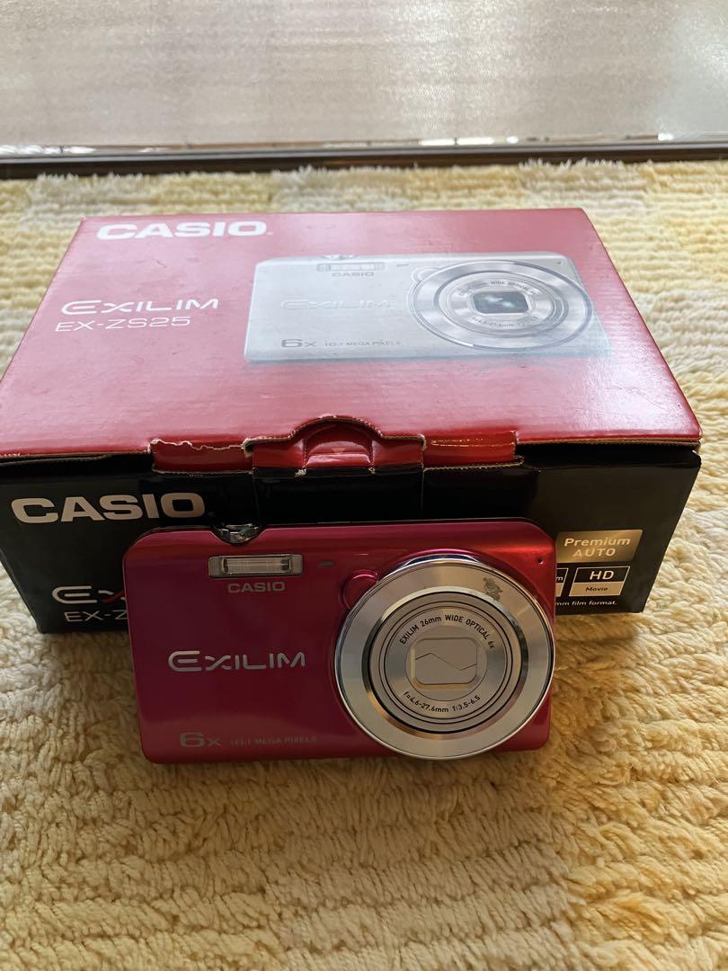 口豪奢 CASIO EXLIM EX-ZS25 デジカメ 箱あり デジタルカメラ