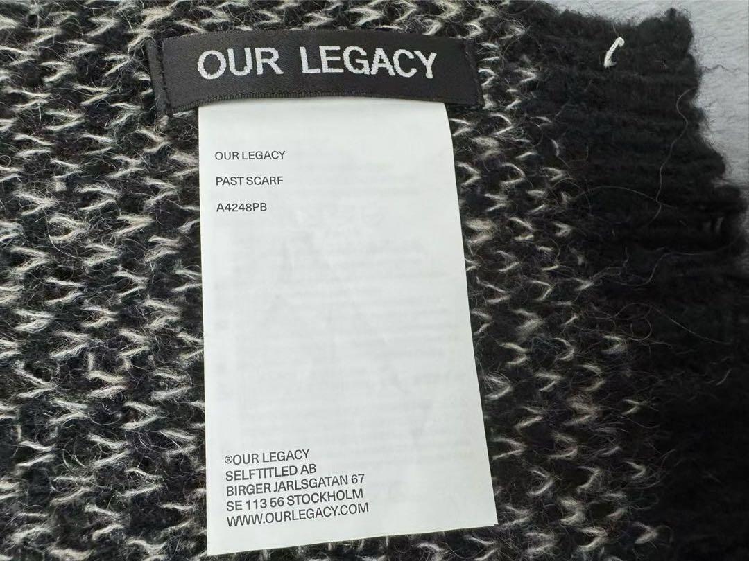 OUR LEGACY ニットマフラー ブラック