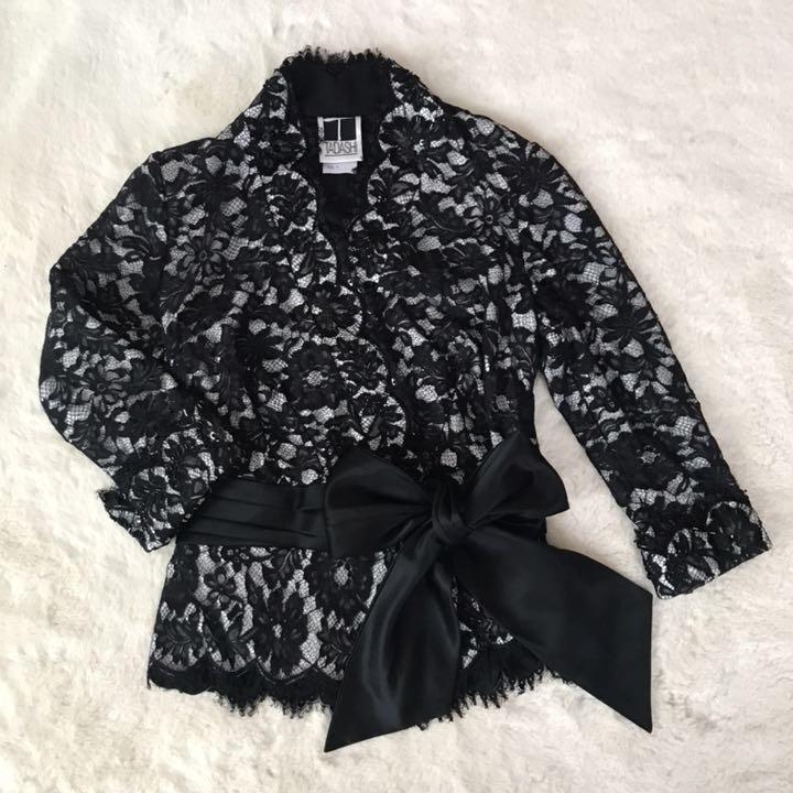 TADASHI ジャケット カシュクール レース