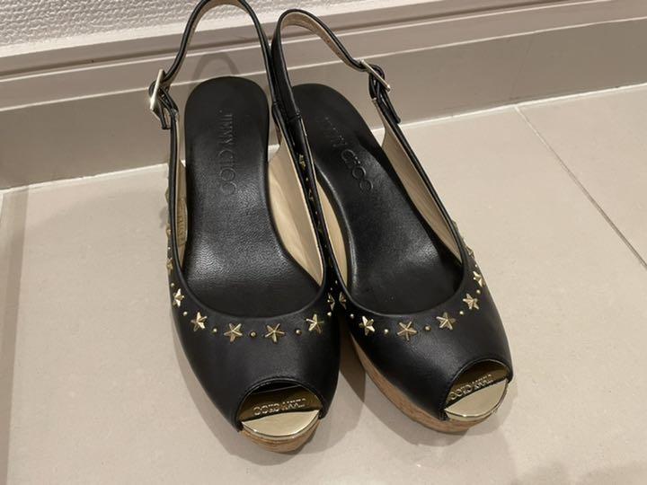 人気SALEセール ジミーチュウ ウェッジパンプス34 8e6wT-m89731403449 定番即納