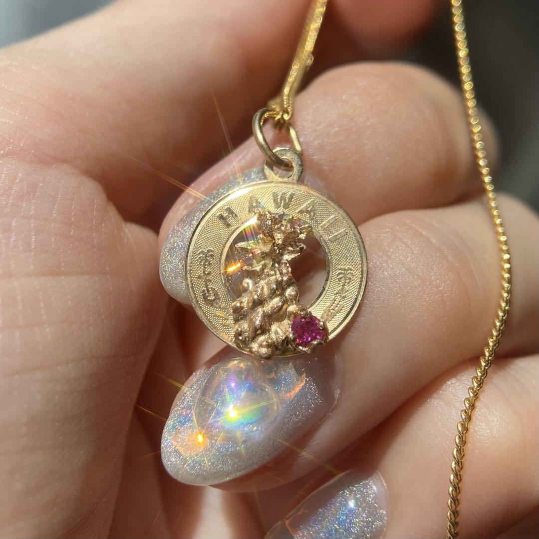 【買取店】K14 14K パイナップル ルビー ※トップのみ ゴールド 買取店】K14 14K パイナップル ルビー ※トップのみ ゴールド