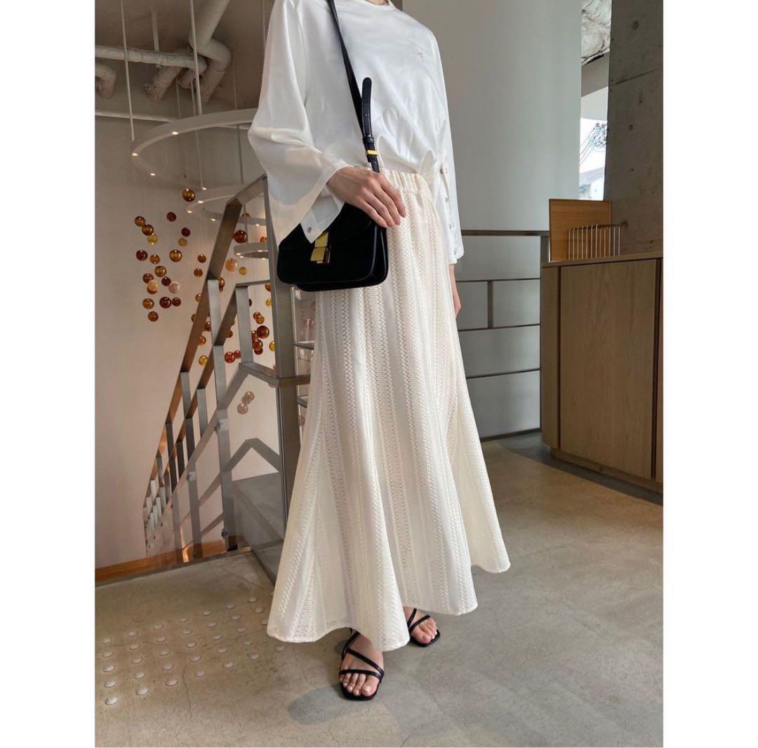 新品未使用Acka lace flare mermaid skirt lace flare mermaid skirt – Acka online store