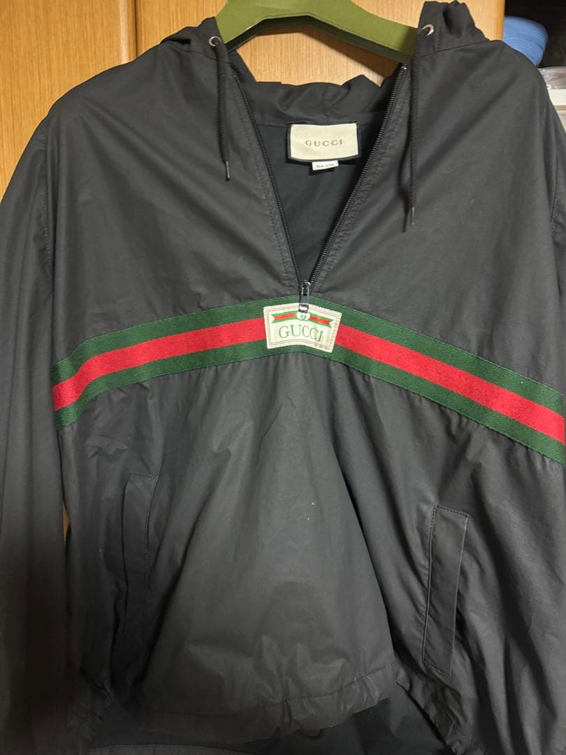 GUCCI フード付きジャケット ブラックXL LL GUCCI