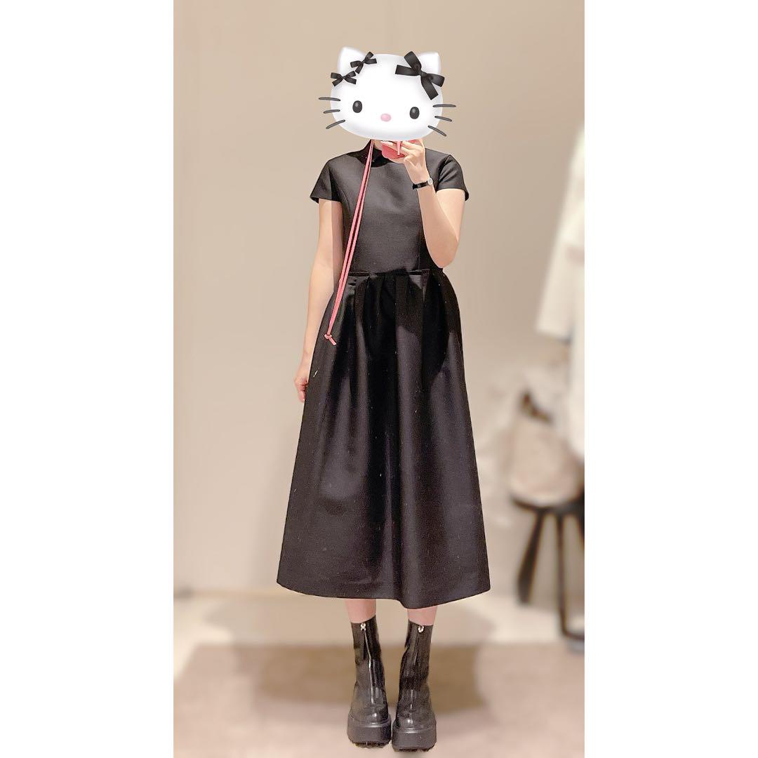 YOKO CHAN ヨーコチャン ポイント カラー ドレス ワンピース ブラック 完売YOKO CHAN ヨーコチャン ポイントカラー ドレス ブラック