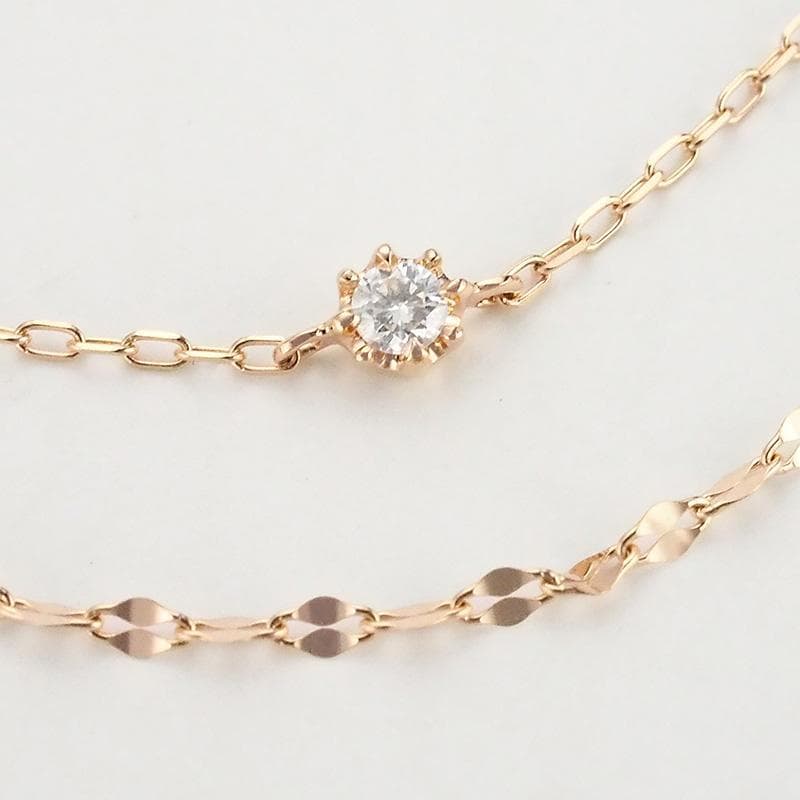 4℃ ダイヤモンド デザイン ブレスレット 112341133101 K18PG 4℃ ダイヤモンド デザイン ブレスレット 112341133101 K18PG