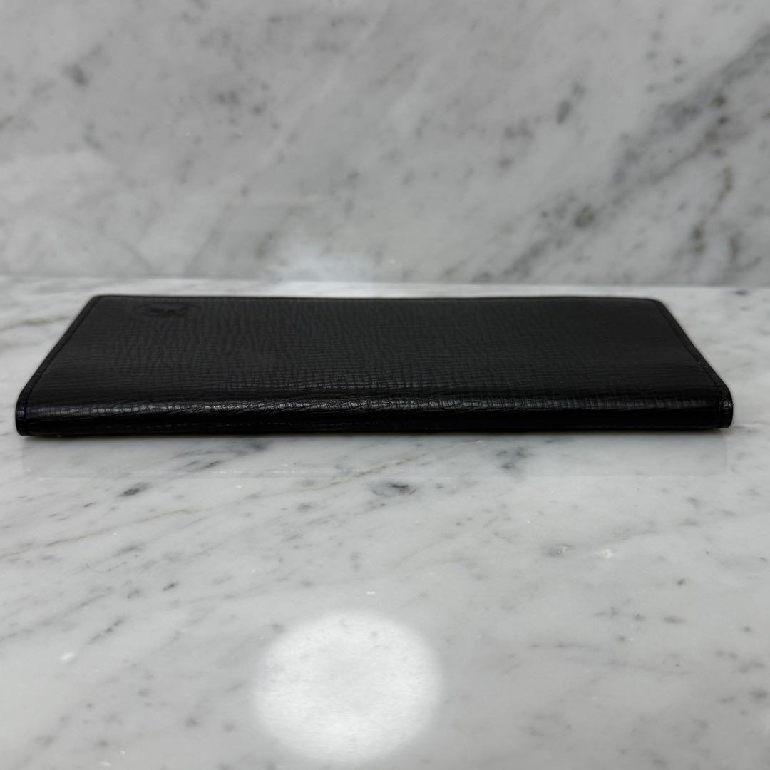 美品 BURBERRY バーバリー 長財布 ブラック 黒 本革 レザー 二