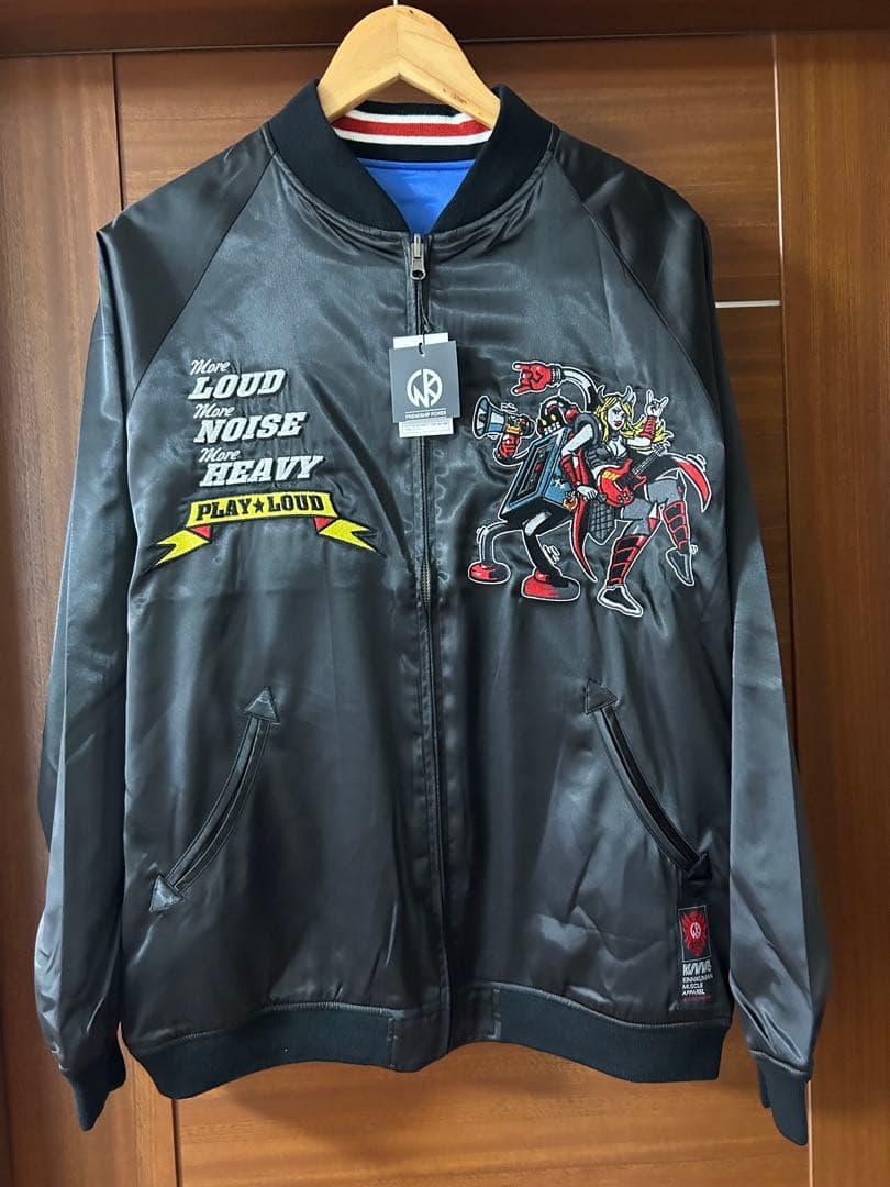 新品未使用 キン肉マン スカジャン Lサイズ ステカセキング リバーシブル 新品未使用 キン肉マン スカジャン Lサイズ ステカセキング リバーシブル