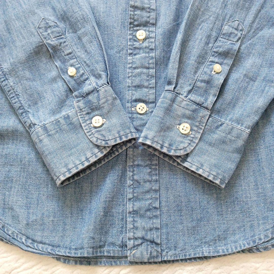 POLO RALPH LAUREN デニムシャツ ダンガリー ポニー刺繍 L