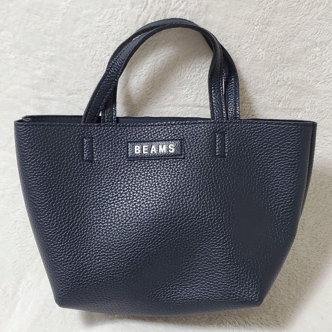 美品　ビームス　カートバック BEAMS】ビームス カートバック トートバック♥️紺色 可愛い
