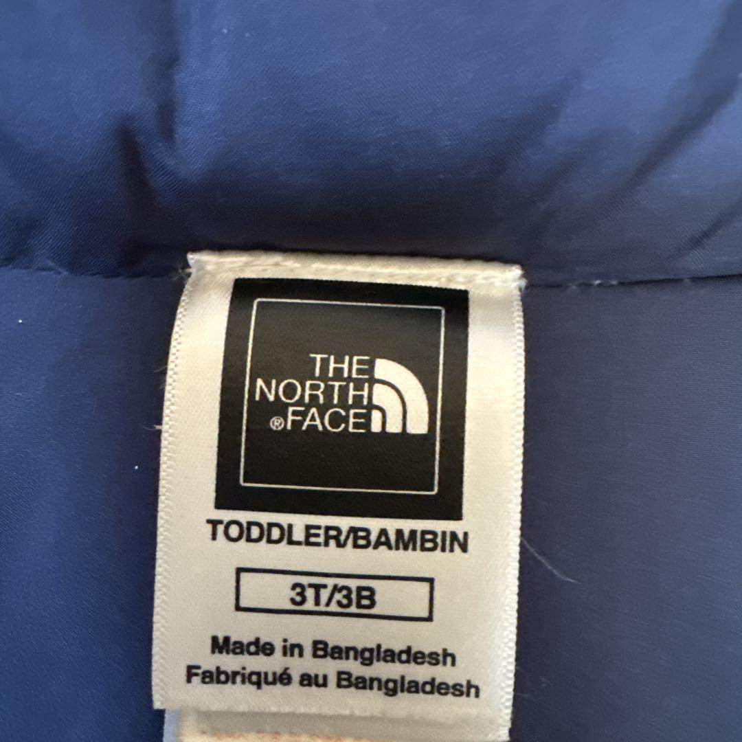 THE NORTH FACE ダウンジャケット 550 キッズ ブルー 通園着