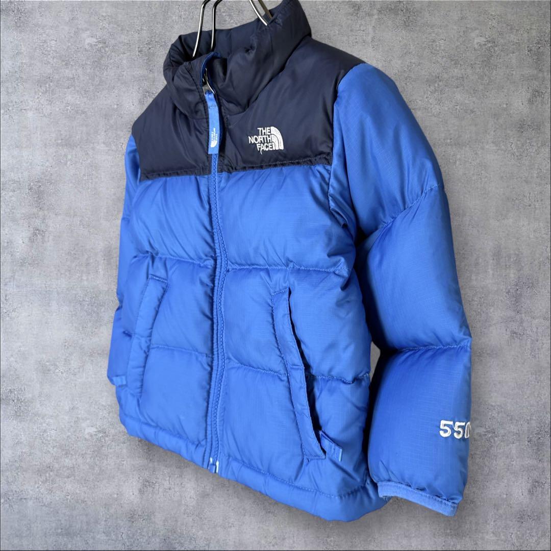 THE NORTH FACE ダウンジャケット 550 キッズ ブルー 通園着
