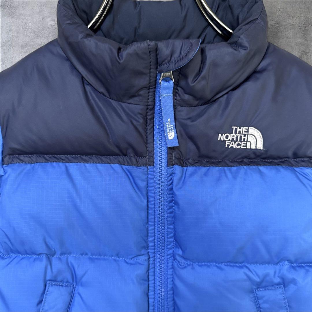 THE NORTH FACE ダウンジャケット 550 キッズ ブルー 通園着