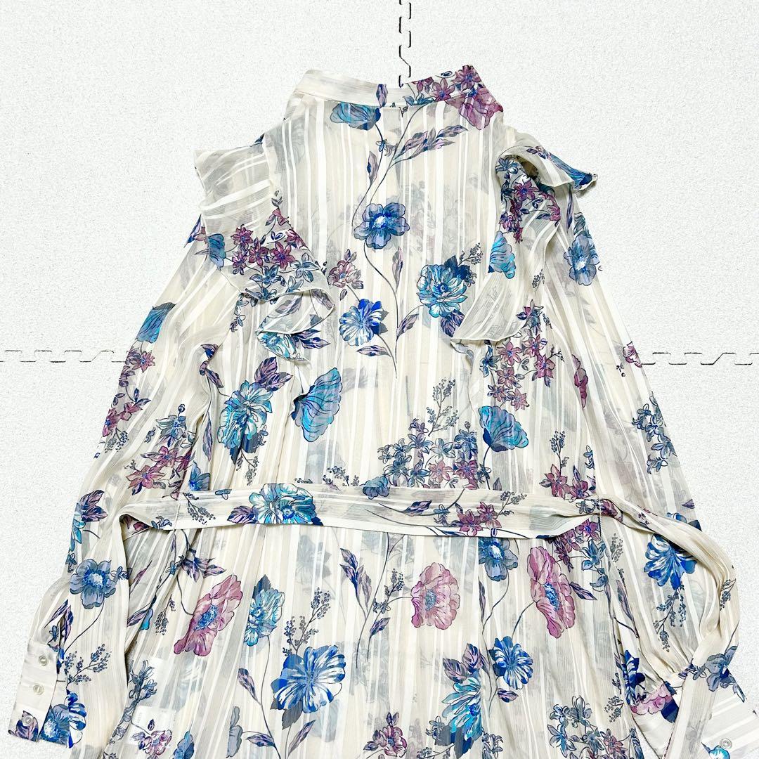 完売商品　JILLSTUART アザレアワンピース ホワイト　シフォン　Aライン