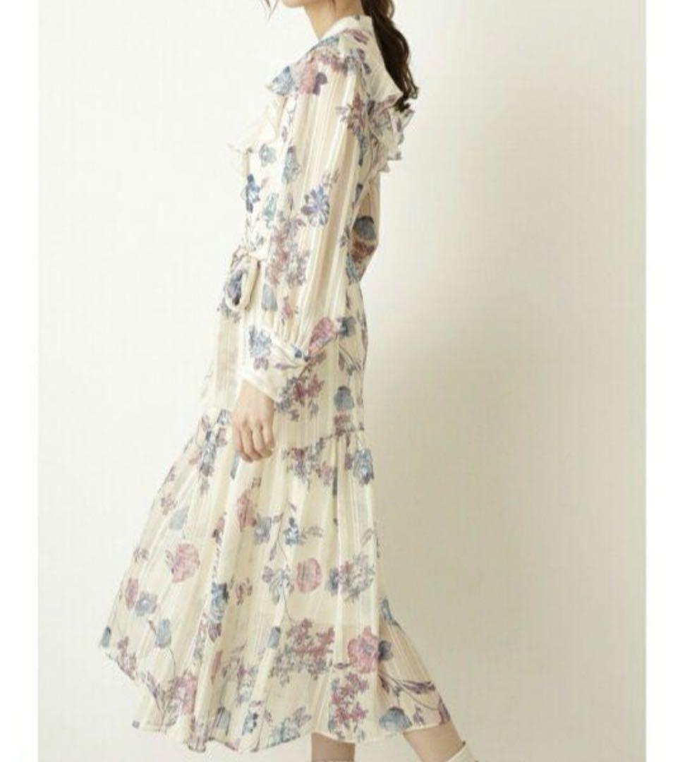完売商品　JILLSTUART アザレアワンピース ホワイト　シフォン　Aライン