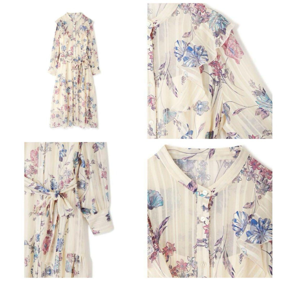 完売商品　JILLSTUART アザレアワンピース ホワイト　シフォン　Aライン