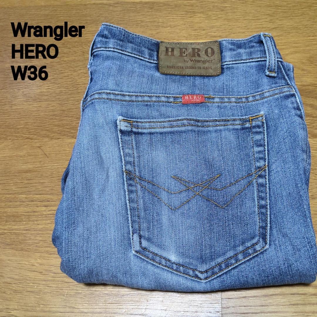 US古着 Wrangler HERN ラングラー　ブルーデニム　W36