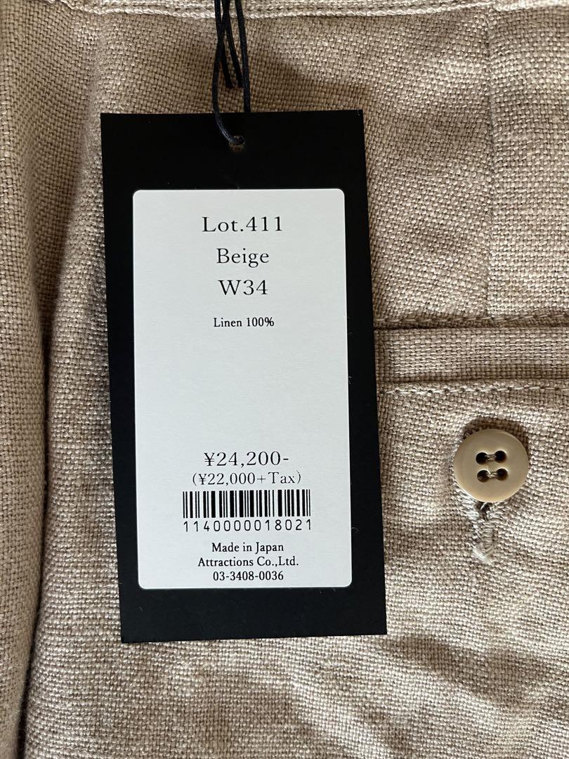 WearMasters リネンスラックス ベージュ　アトラクションズ WearMasters リネンスラックス ベージュ アトラクションズ （全2