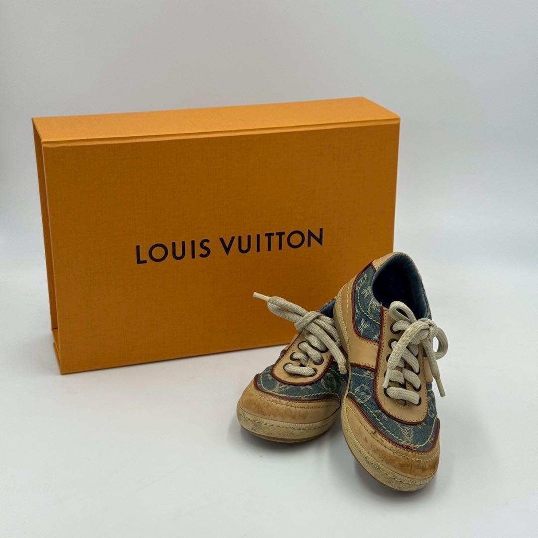 ルイ ヴィトン LOUIS VUITTON スニーカー モノグラム デニム