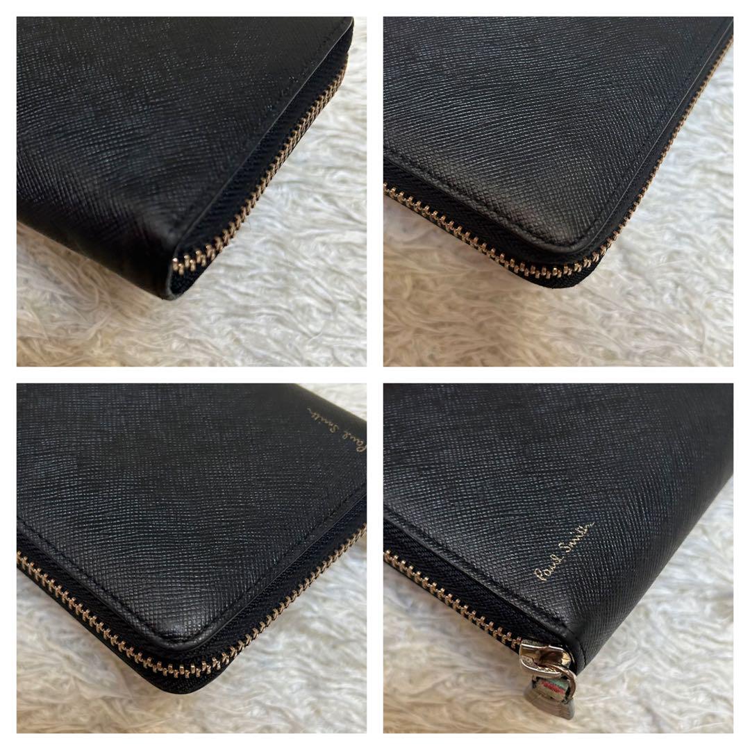 美品 ポールスミス ジップストローグレイン 長財布 ラウンドファスナー 8831 極美品 ポールスミス ジップストローグレイン2 長財布 ラウンド