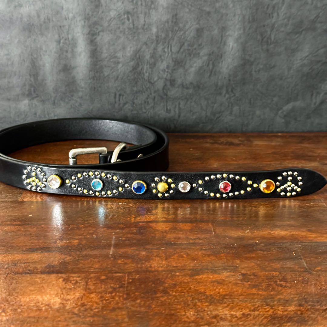 スタッズナローベルトピース23mm 32inch123cm