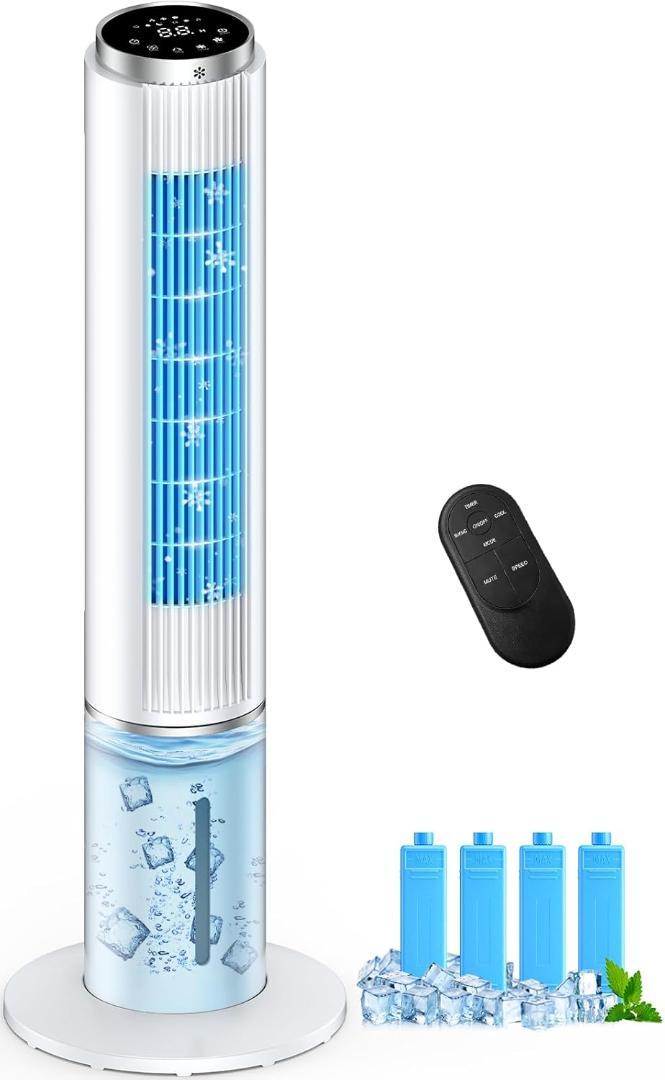 冷風機 強力 クーラー並みに涼しい 110cm高さ冷風扇風機 JDAC91R